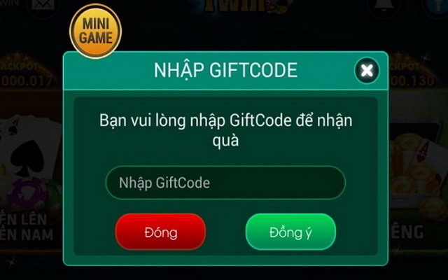 Giftcode Tiến lên miền nam để nhận quà