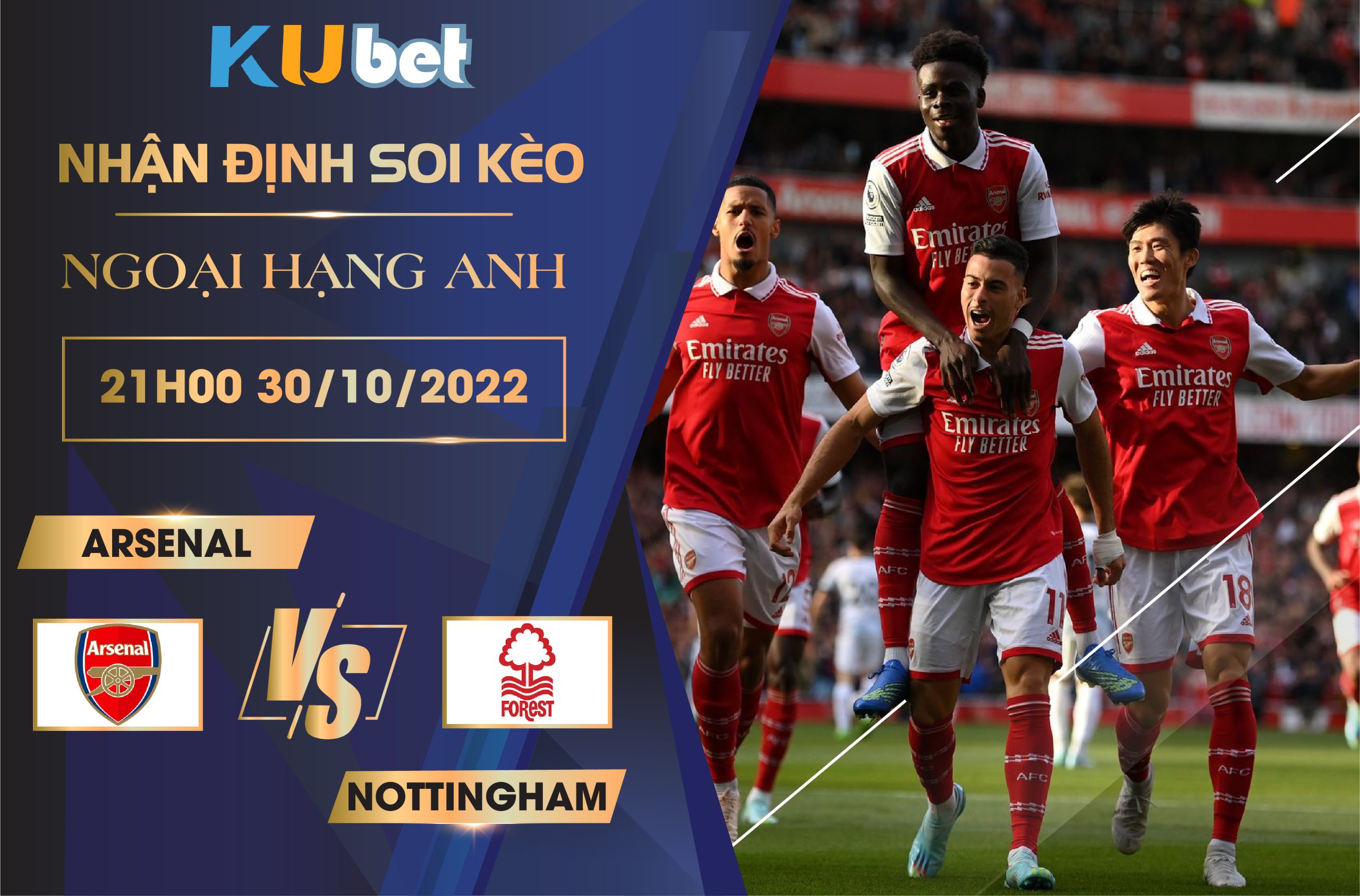 [NGOẠI HẠNG ANH] ARSENAL VS NOTTINGHAM 21H00 NGÀY 30/10