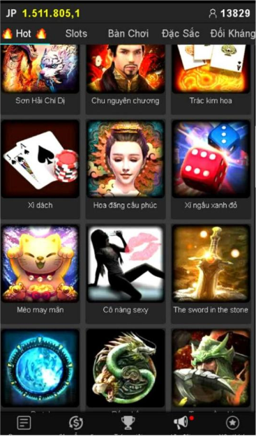 Nhiều game mới được cập nhật tại giao diện