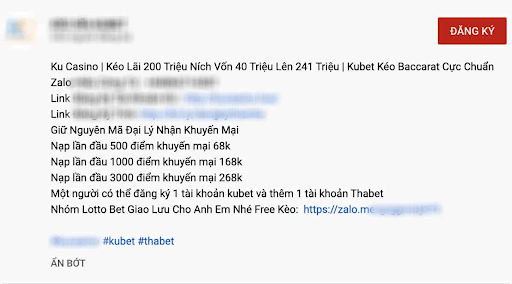 Các nhóm giả danh nhà cái Kubet