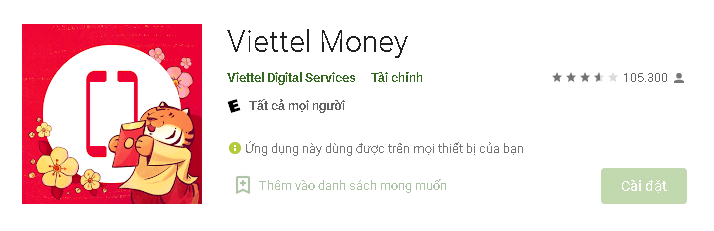 Hướng dẫn nạp tiền thông qua ứng dụng thanh toán điện tử Viettel Pay 