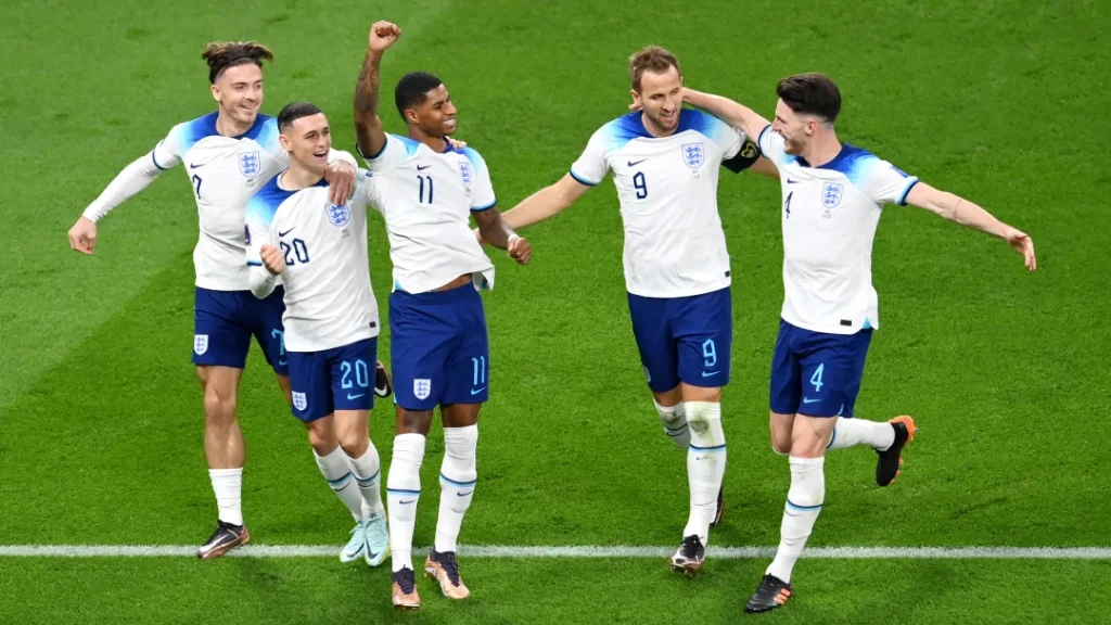 Các cầu thủ tuyển Anh ăn mừng bàn thắng - (Kubet cập nhật) 
