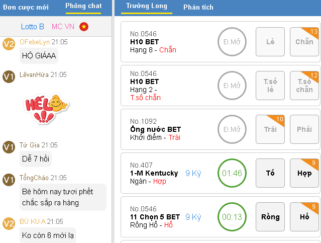 Các cược thủ có thể tha hồ trò chuyện cùng nhau tại khung chat tại Kubet