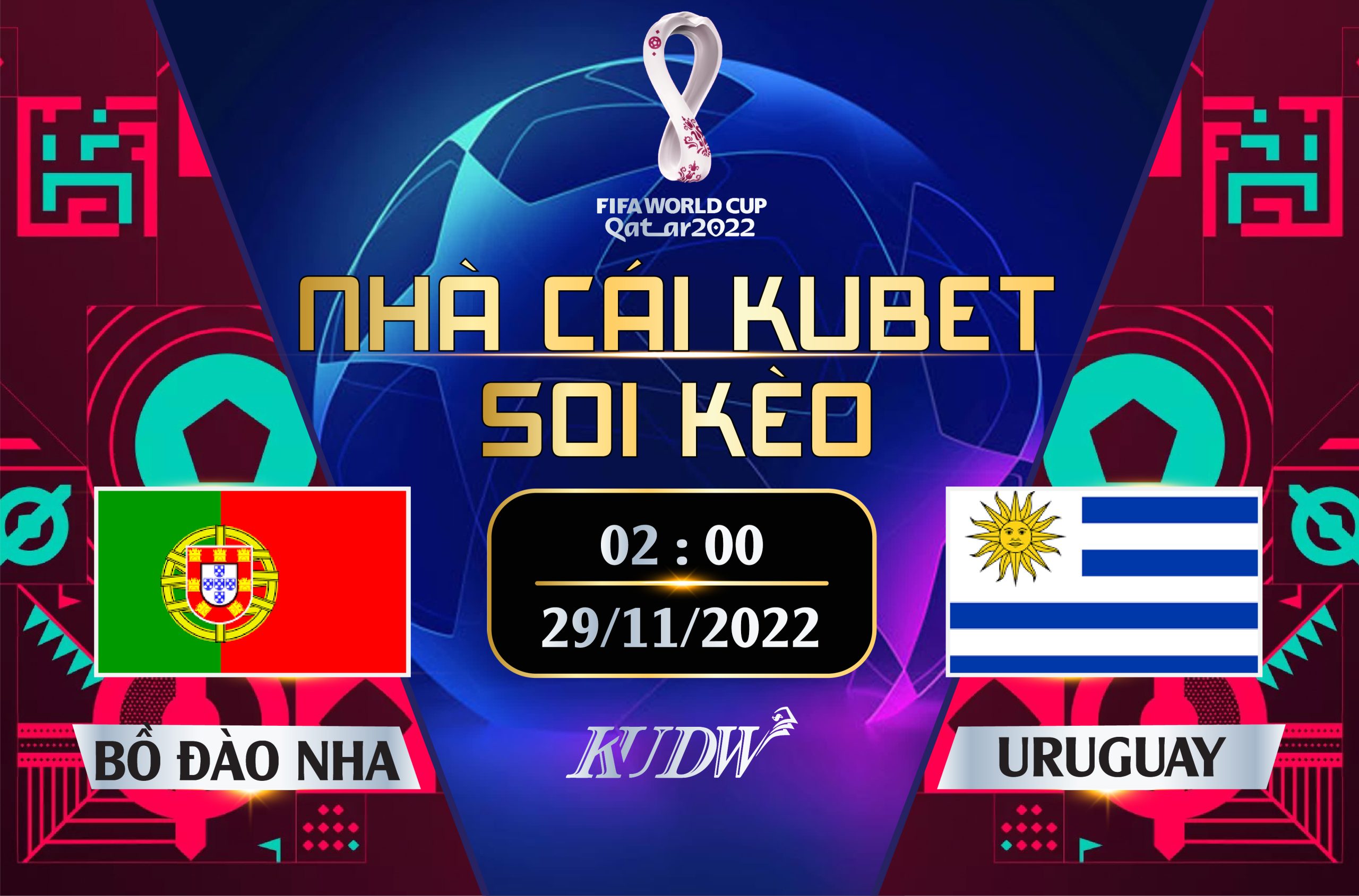 BỒ ĐÀO NHA Vs URUGUAY- 02H00 NGÀY 29/11/2022