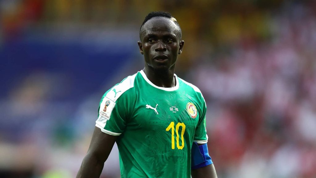 Mane trong màu áo tuyển Quốc Gia Senegal 