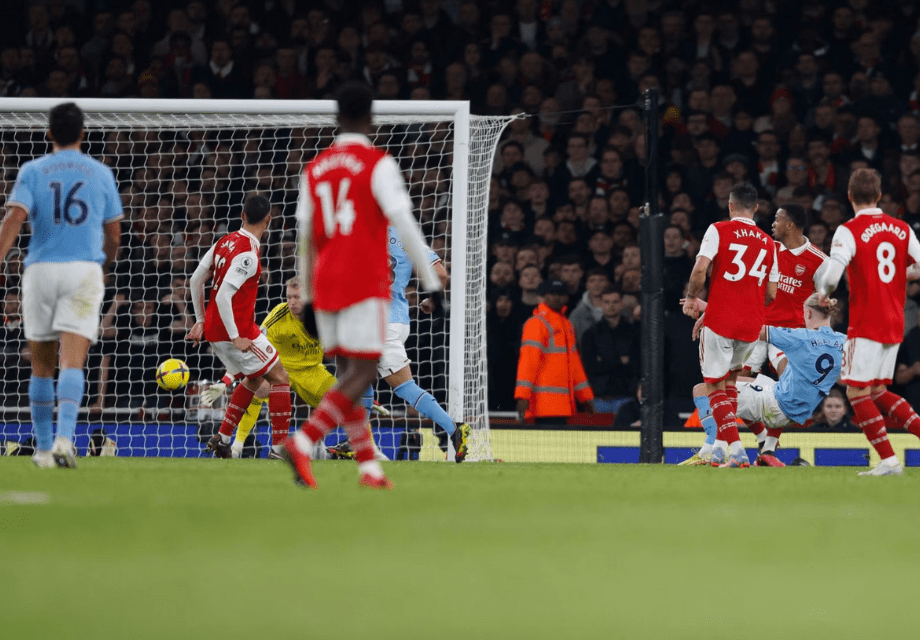 Bàn thua thứ 3 của Arsenal trước Man City, bàn thắng được ghi bởi Erling Haaland - (Kubet cập nhật) 