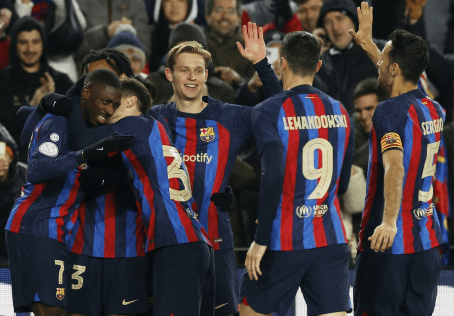 Các cầu thủ Barca ăn mừng bàn thắng cùng nhau - (Kubet cập nhật) 