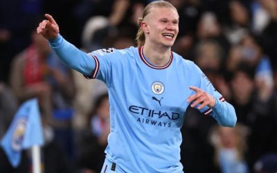 “Quái Vật” Erling Haaland san bằng kỷ lục ghi 5 bàn/1 trận tại C1 cùng Messi