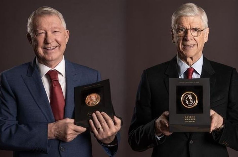 Sir Alex Ferguson và Arsene Wenger nhân vinh danh từ Premier League vì những cống hiến to lớn của mình