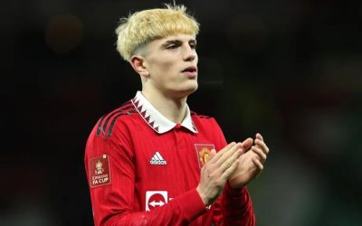 Garnacho trong màu áo CLB Man Utd