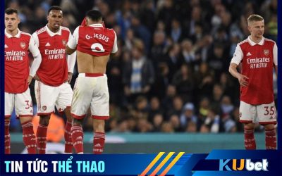 Arsenal để thua Man City với tỷ số 1-4 vào rạng sáng 27/04/2023