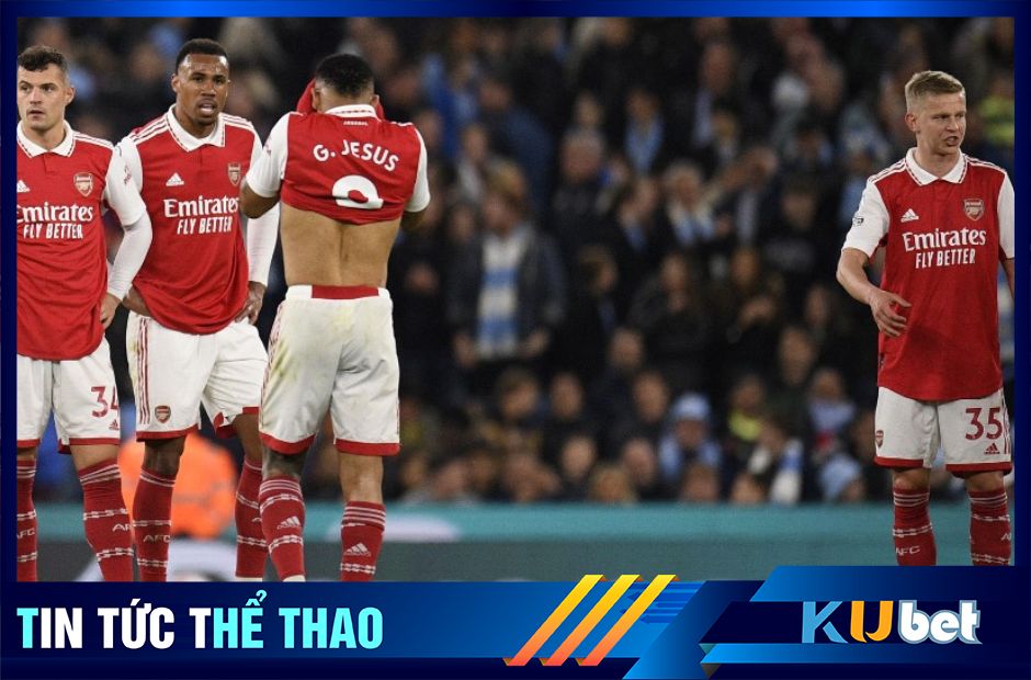 Arsenal để thua Man City với tỷ số 1-4 vào rạng sáng 27/04/2023