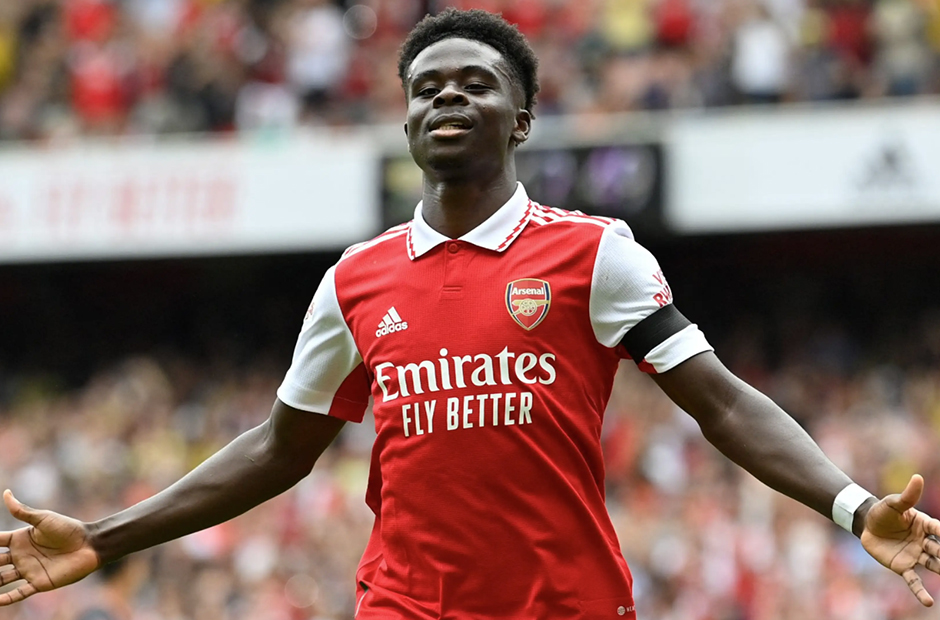 Saka bỏ túi mức lương khủng khi chỉ mới 21 tuổi tại Arsenal  

