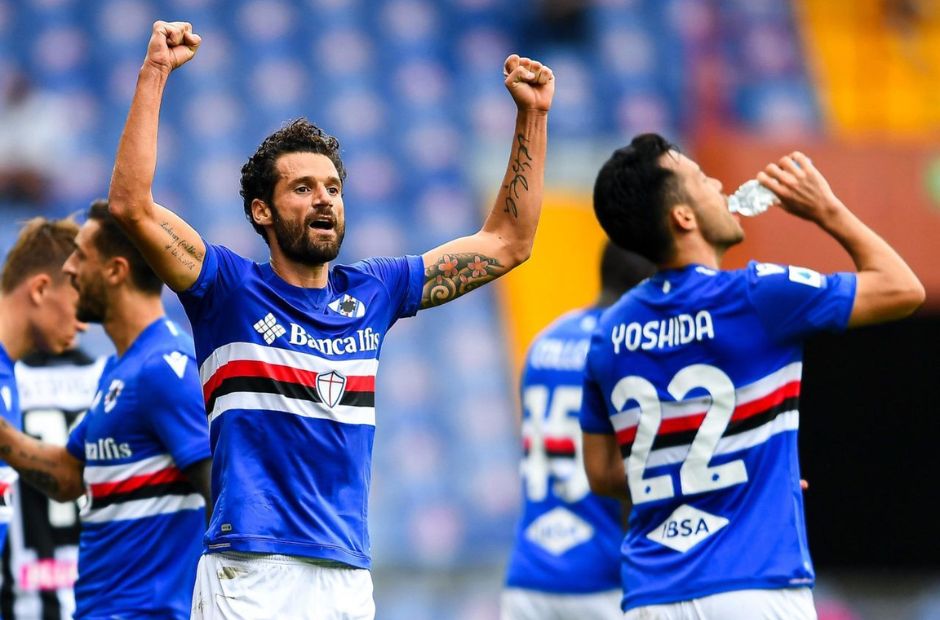 Các cầu thủ Sampdoria đã chính thức xuống Serie B chơi bóng