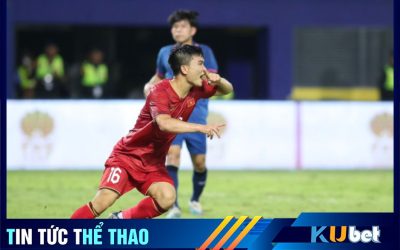 Nhật Nam gỡ hòa cho U22 Việt Nam tại phút thứ 54 của trận đấu