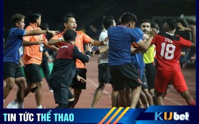 Các cầu thủ và Ban huấn luyện Thái Lan và Indonesia ẩu đả trong trận chung kết