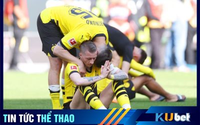 Khoảnh khắc các cầu thủ Dortmund sụp đổ khi để tuột mất chức vô địch Bundesliga