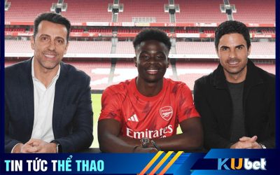 Arsenal đã ký bản hợp đồng mới cùng với ngôi sao sáng giá mang tên Saka
