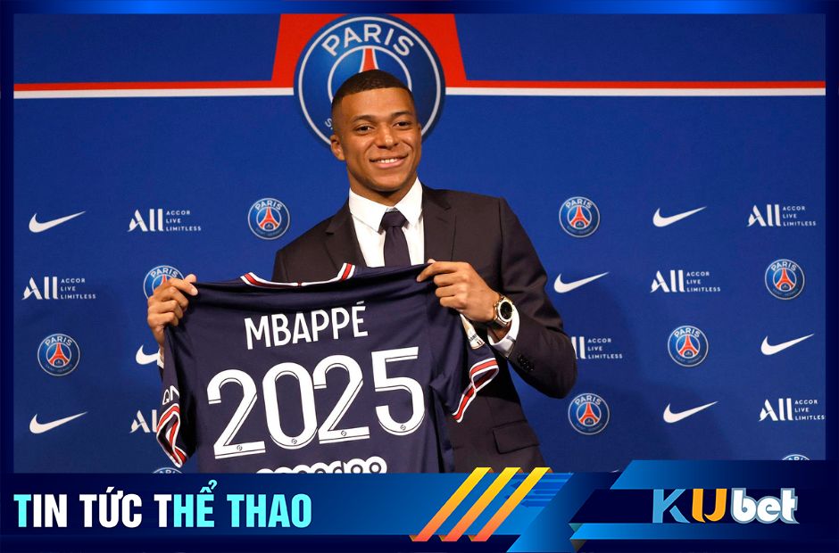 Mbappe bất ngờ quay xe không gia hạn hợp đồng cùng PSG đến năm 2025