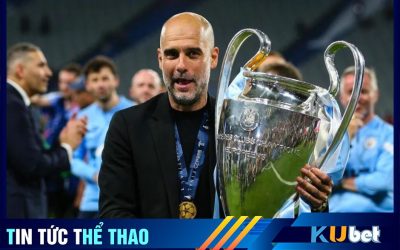 Pep Guardiola đã giành cú ăn 3 cùng Man City sau 7 năm gắn bó với CLB