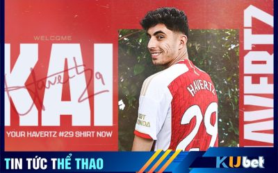 Kai Havertz mang áo số 29 tại Arsenal với vị trí là một tiền vệ