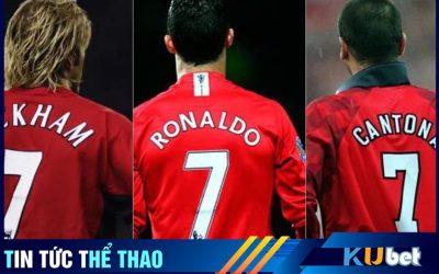 Chiếc áo số 7 và những huyền thoại của CLB Man Utd