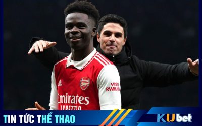 Saka là trò cưng của Mikel Arteta ở Arsenal