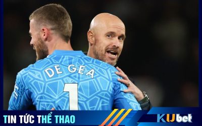 Thủ thành De Gea và HLV ten Hag thời còn “Mặn nồng”