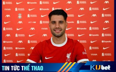 Ảnh của Dominik được đăng trên trang chủ của CLB Liverpool