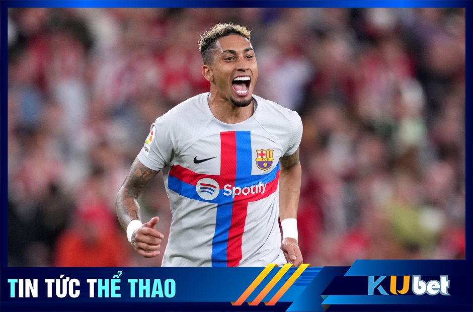 Raphinha thi đấu rất trong màu áo Barca kể từ khi chuyển đến từ Leeds