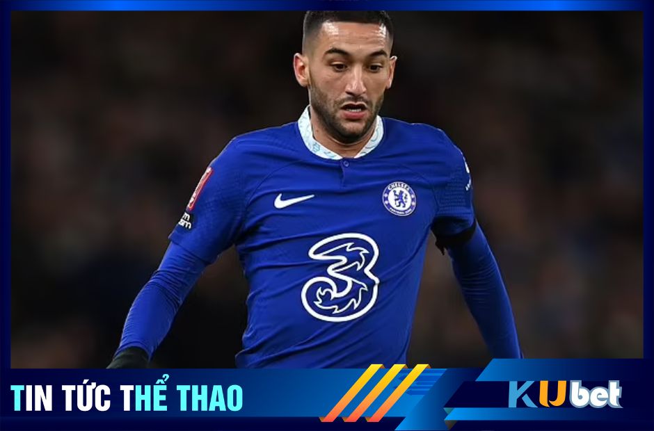 PSG tái quan tâm ngôi sao chạy cánh Ziyech của Chelsea