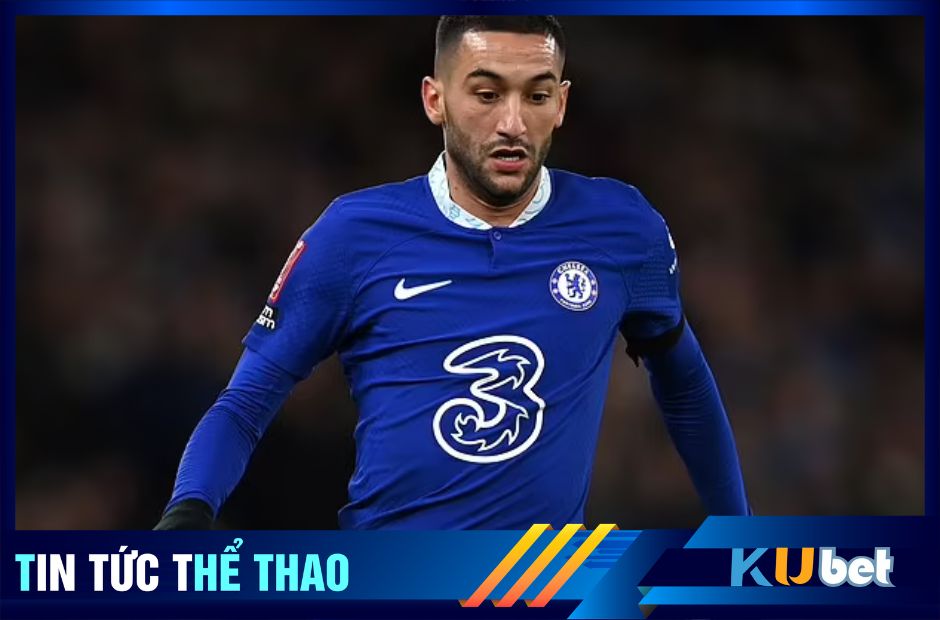 PSG tái quan tâm ngôi sao chạy cánh Ziyech của Chelsea