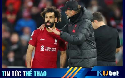 Kubet cập nhật hình ảnh HLV Klopp chỉ đạo Salah trong một trận đấu của Liverpool