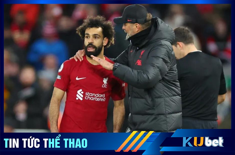 Kubet cập nhật hình ảnh HLV Klopp chỉ đạo Salah trong một trận đấu của Liverpool
