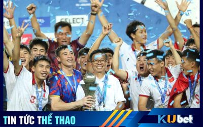 Kubet cập nhật hình ảnh khoảnh khắc U23 Việt Nam nâng cúp vô địch AFF Cup 2023.