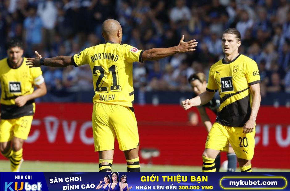 Kubet cập nhật hình ảnh các cầu thủ Dortmund trong trận hòa 1-1 với Bochum 