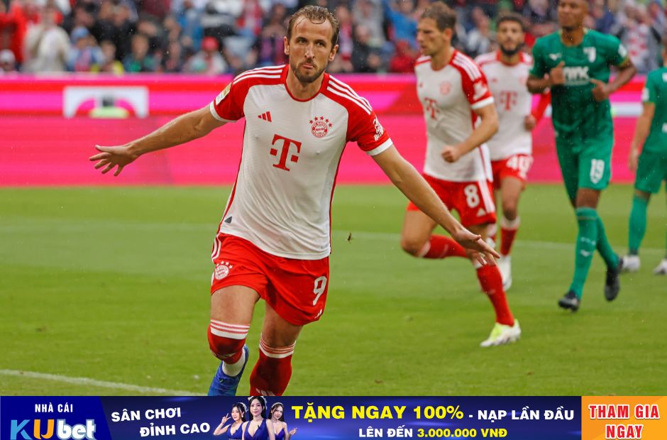 Kubet cập nhật hình ảnh Harry Kane ăn mừng bàn thắng trong màu áo CLB Bayern Munich 