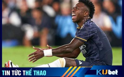 Kubet cập nhật hình ảnh Vinicius gặp chấn thương trong trận đấu với Celta Vigo.