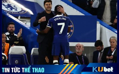 Kubet cập nhật hình ảnh Pochettino ôm Sterling sau khi cầu thủ này ghi bàn