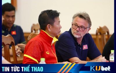 Kubet cập nhật hình ảnh ông Troussier gặp mặt và nói chuyện cùng ông Hoàng Anh Tuấn tại VFF.