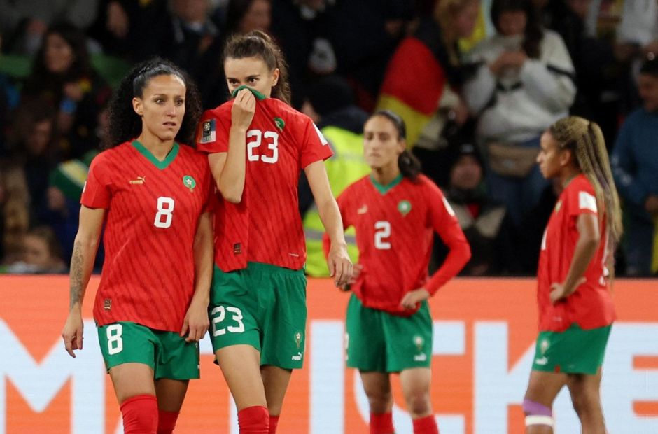 Các cô gái Maroc trong trận thua tuyển nữ Đức 6-0 