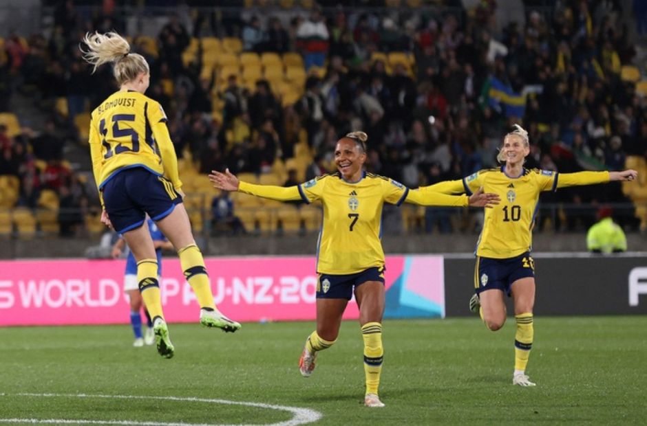 Các cô gái Thụy Điển vùi dập nữ Italia 5-0 trong trận đấu lượt 2 vòng bảng World Cup 
