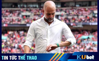 HLV Pep Guardiola rất bảnh bao trong trận Man City thua Arsenal