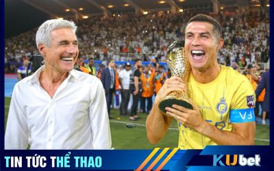 Ronaldo vác siêu cúp Ả Rập trên vai và nhảy múa cùng HLV trưởng Al-Nassr- Kubet cập nhật