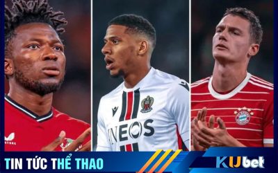 Từ trái qua Edmond Tapsoba, Jean Clair Todibo và Benjamin Pavard là những cái tên mới nhất mà Man Utd nhắm tới