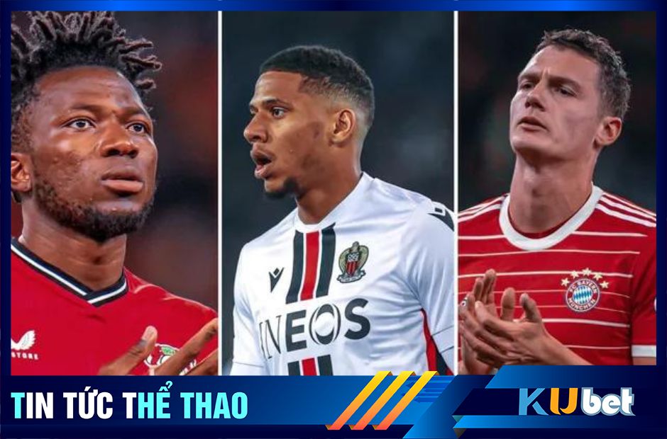 Từ trái qua Edmond Tapsoba, Jean Clair Todibo và Benjamin Pavard là những cái tên mới nhất mà Man Utd nhắm tới