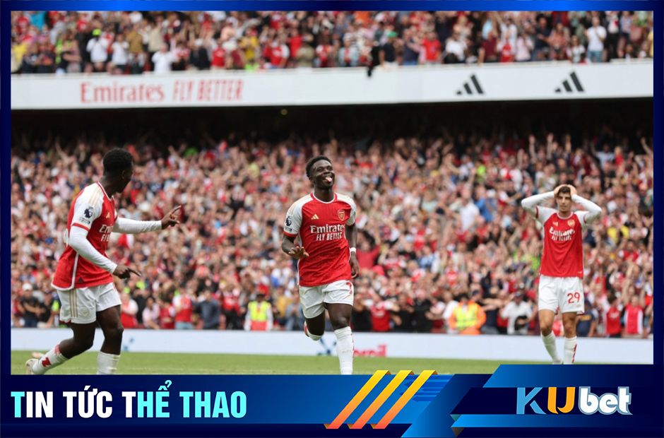 Bukayo Saka vẫn đều đặn ghi bàn cho Arsenal trên mọi mặt trận.