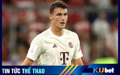 Kubet cập nhật: Benjamin Pavard thi đấu trong màu áo Bayern Munich.