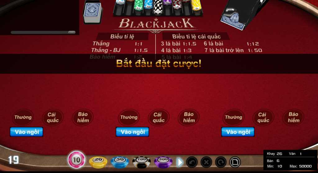 Luật chơi của Blackjack Kubet