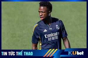 Kubet cập nhật hình ảnh tiền đạo Vinicius trong màu áo CLB Real Madrid